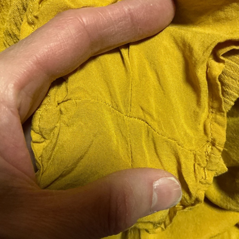 Miami Gold Boho Long Sleeve V Neck Romper - Picture 4 of 11